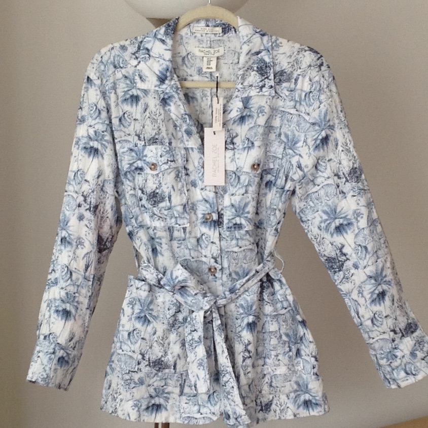 Rachel Zoe  Brand New 100 Linen Jacket